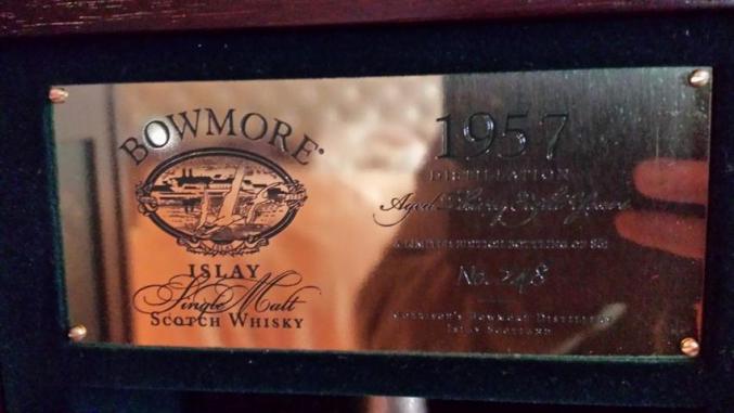 Bowmore 1957 Whisky Très Rare Collectionneurs uniques article