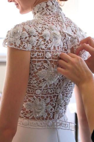 Création unique de robe de mariée