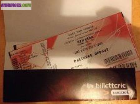 4 Place pour le Concert de Rihanna à Lyon le 3 Juin 2013