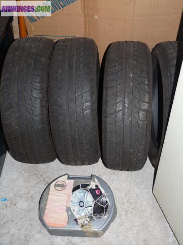 Vds 4 pneus hiver 195/60R15