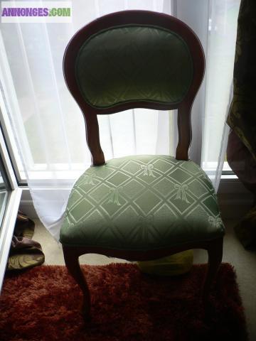 Table merisier et 4 chaises