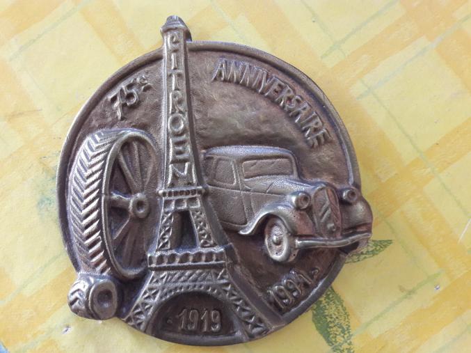 Médaille commémorative 75 ans CITROEN