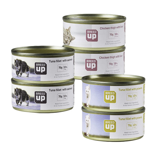 Pack aliment humide pour chat Breed Up Adult Dégustation