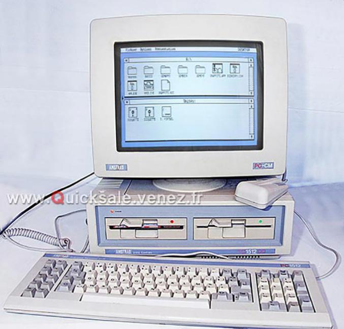PC Amstrad 1512 DD de 1987 (Rare)