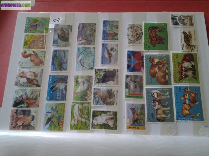 Timbres theme :LES ANIMAUX N * 2