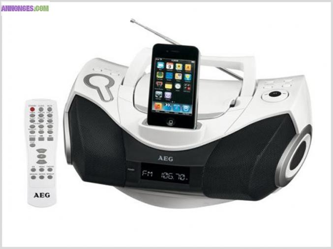 AEG Boombox Stéréo Pour Iphone & Ipod (SR4337IP) 