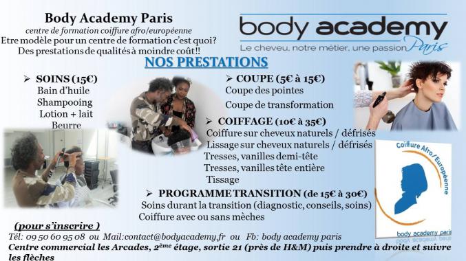 Les nouvelles formation de Body Academy Paris