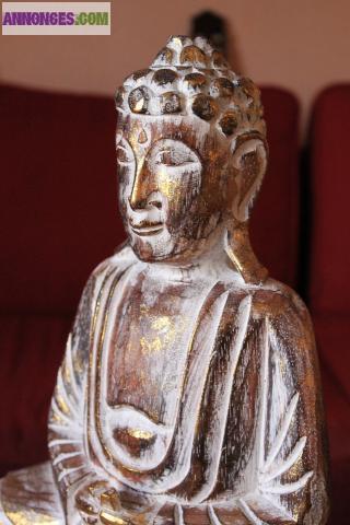 Bouddha en bois d'Albésia