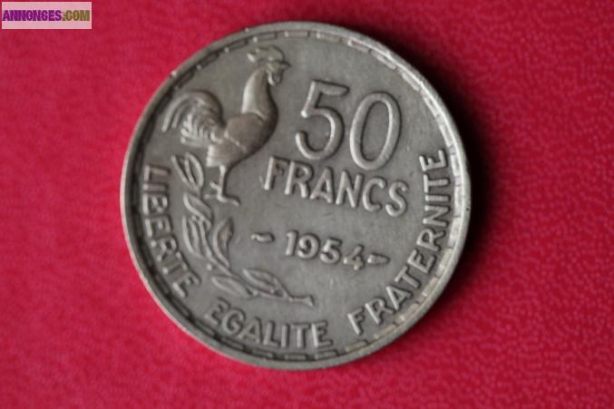 SUPERBE  50 FRANCS 1954