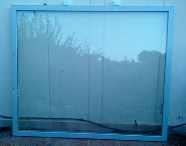 Baie vitrée fixe ou vitrine 2m20 x 1m85