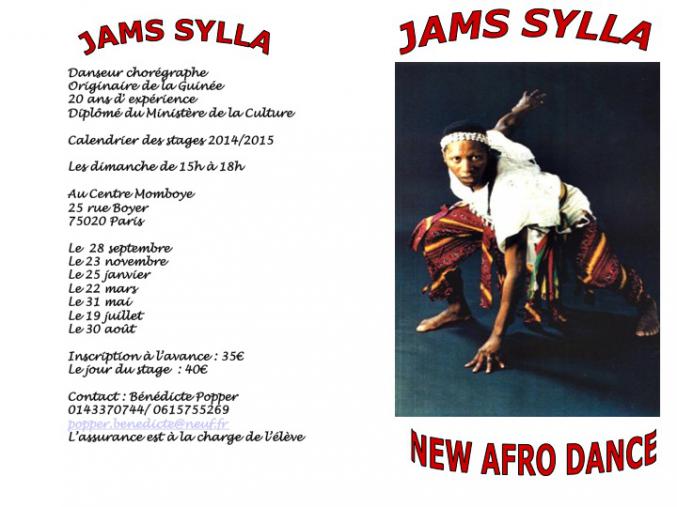 Stage de danse africaine avec jams sylla