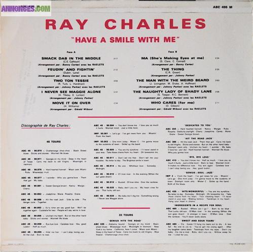 DISQUE VINYLE 33T RAY CHARLES