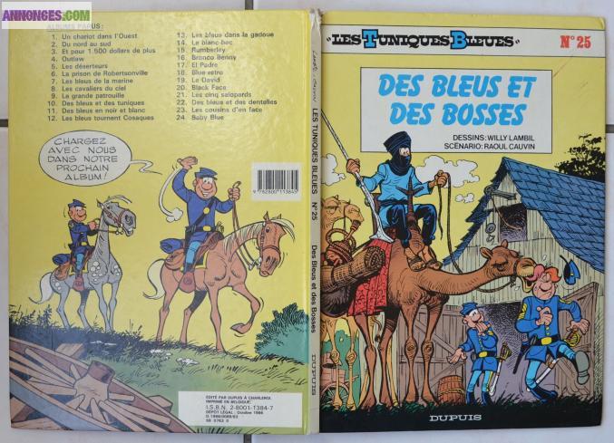 BD Les Tuniques Bleues N°25 " Des bleus et des bosses "