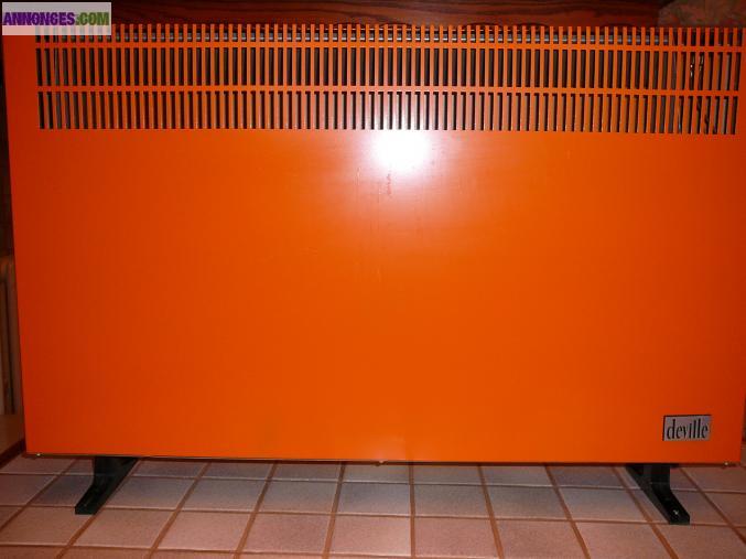 Radiateur orange année 70