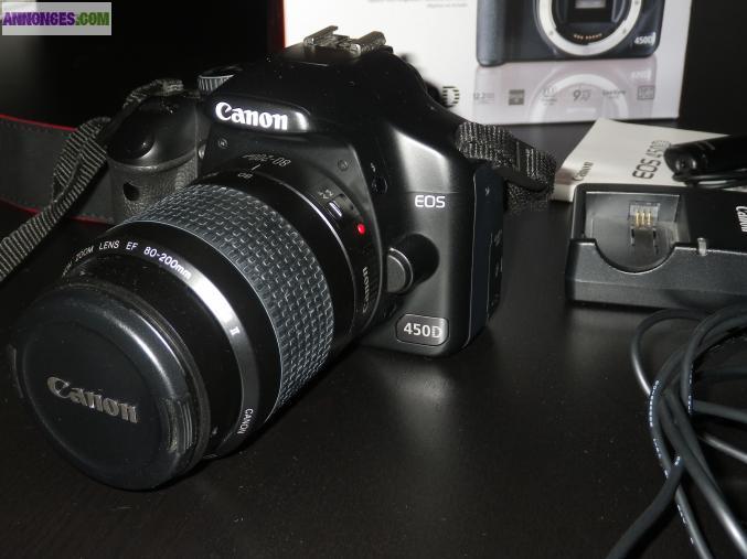 Appareil photo Reflex Canon EOS 450D + 80-200mm