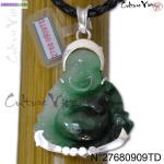 Pendentif bouddha en jade avec certificat n° pièce unique - Miniature