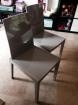 4 chaises de salon laqué gris moka - Miniature