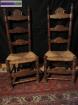 2 chaises hautes - rustiques - Miniature