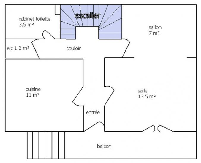Maison 100 m² 3 chambre
