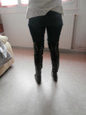 Cuissardes cuir verni