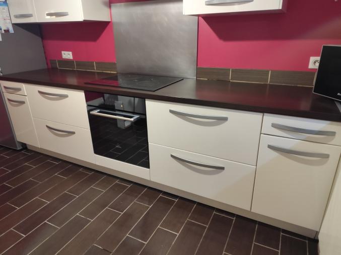 Cuisine équipée blanc laquée