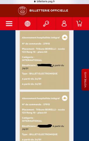 Places PSG-Barcelone 8e finale ligue des champions le 14/02