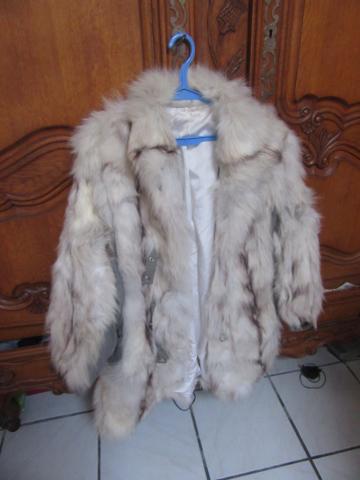 Veste en cuir + fourrure