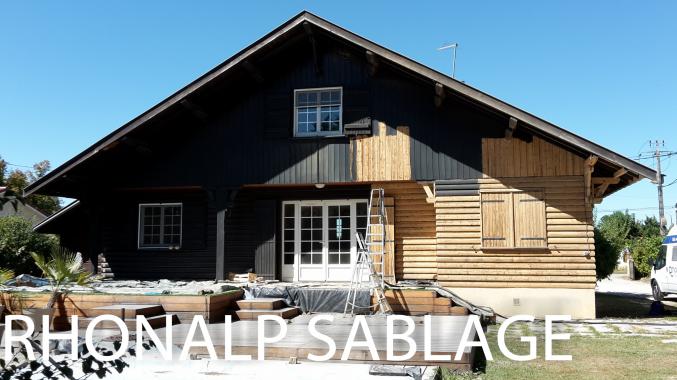 SABLAGE DECAPAGE CHALET MAISON BOIS