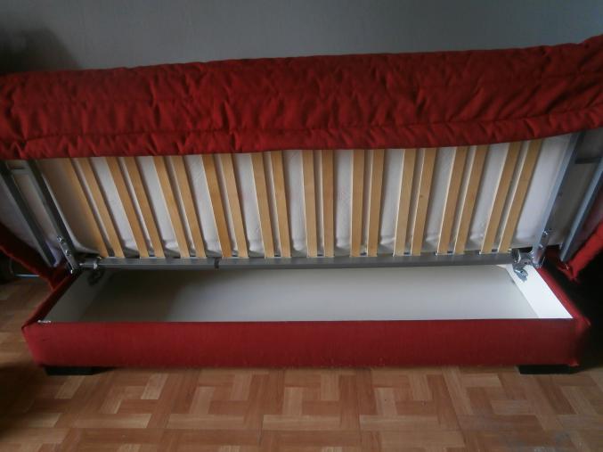 CLIC CLAC ROUGE CONVERTIBLE 140X200 «DE LA MAISON»