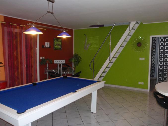 Billard en hetre massif convertible