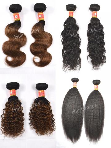 Remy cheveux naturels tissage brésilien hair bundles