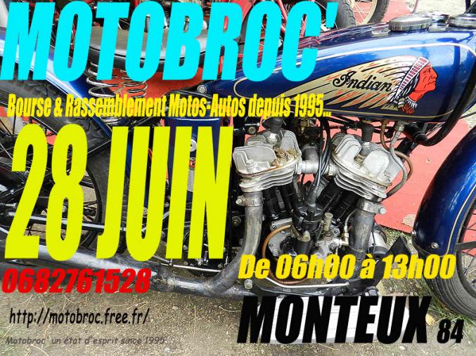 MOTOBROC marché de la moto 28 juin à Monteux