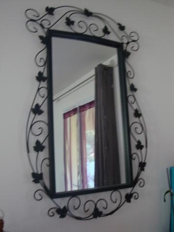 MIROIR FER FORGE