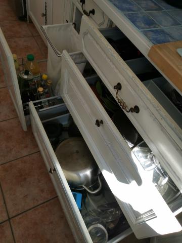 Cuisine façades bois massif