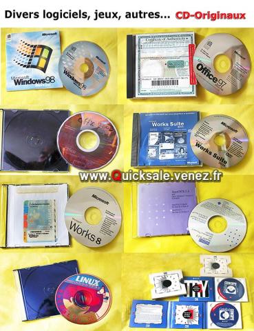 Logiciels informatiques cd-originaux 5€