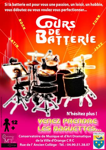 Cours de BATTERIE dés 10ans