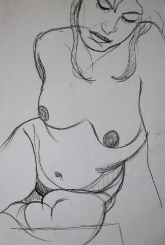 Modéle vivant femme pour peintre 