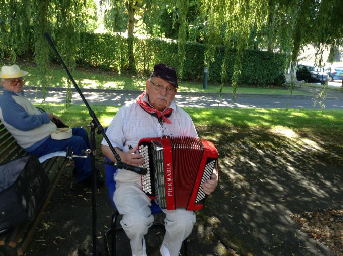 Accordeoniste pour fêtes de famille