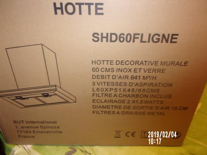 Vente hotte de cuisine