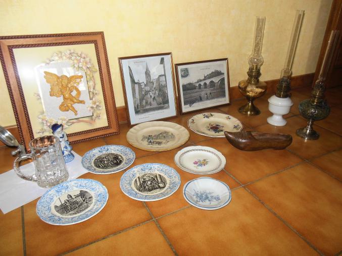 Lot d'objets pour décoration ou collection