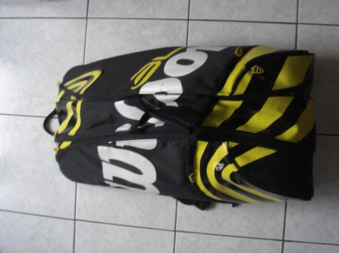 Thermobag wilson blx noir et jaune 15 raquettes
