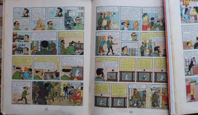 LOT ALBUM TINTIN  ED  ORIGINALE  COTE + 1200 €
