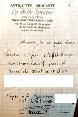 Meuble deux corps en bois massif