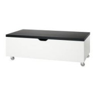 Lit FLAXA ODDA IKEA avec sommier  + 2 coffres de rangement