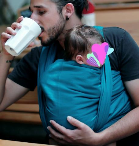 Echarpe de portage tissée