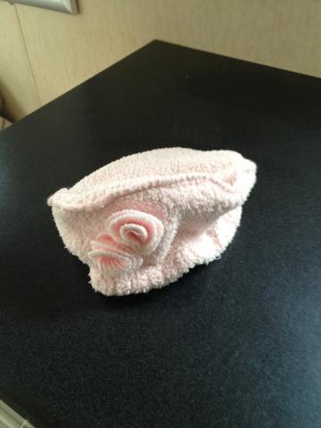 BONNET ROSE FILLE PUERICULTURE TAILLE UNIQUE
