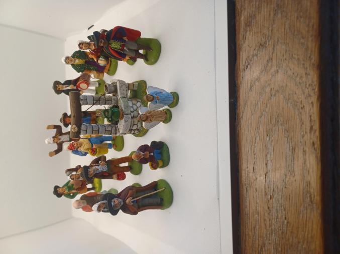 18 santons de noël ancien