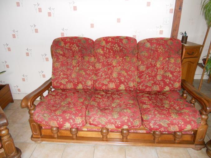 Canapé lit + 2 fauteuils