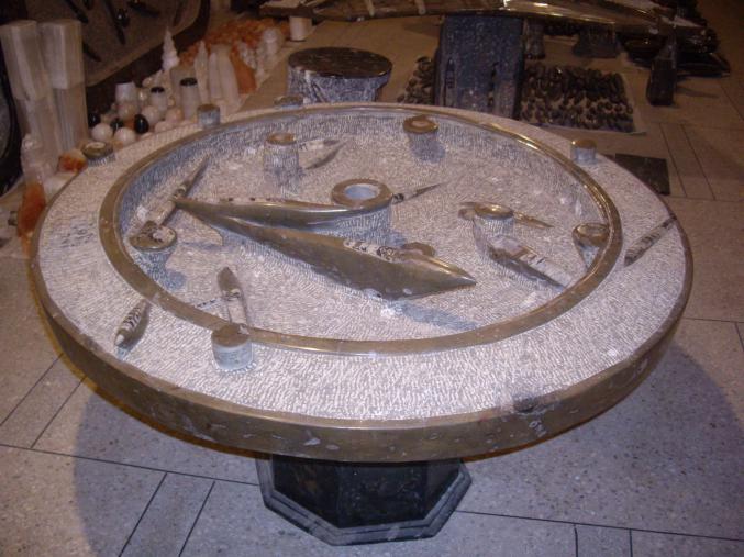 Artisanat du marbre fossilisé