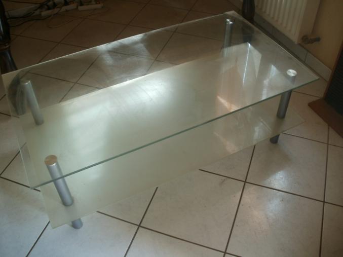 Table basse en verre